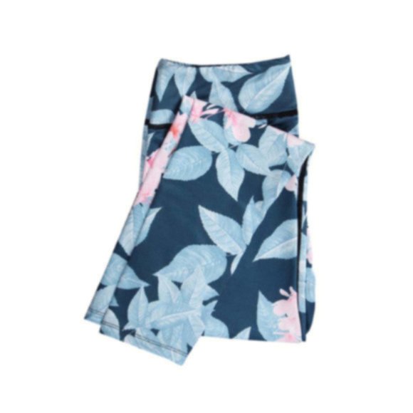 Green leggings with flower design - Picture 3 of 7